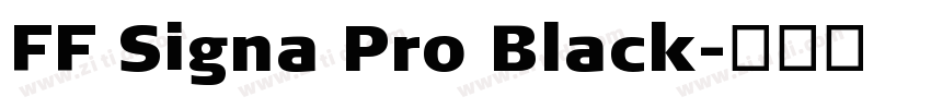 FF Signa Pro Black字体转换